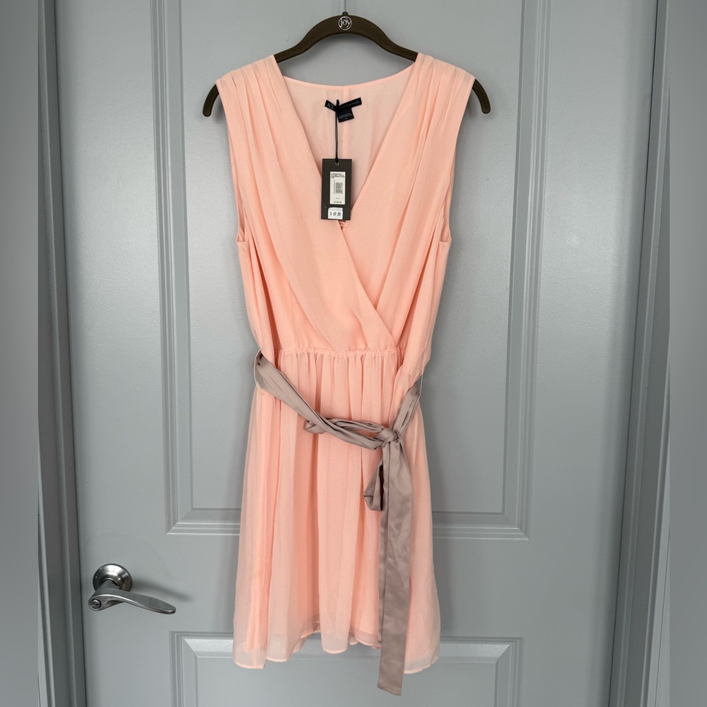 NWT Armani Exchange Peach Sleeveless Dress